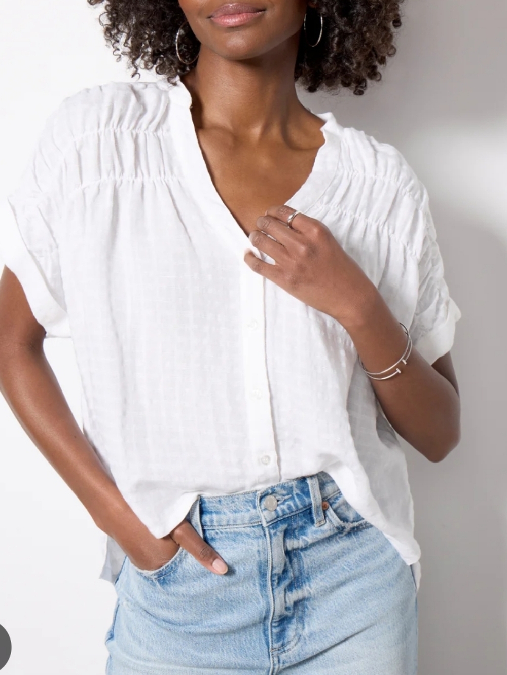 Evereve Cecilia Linen Blend Top